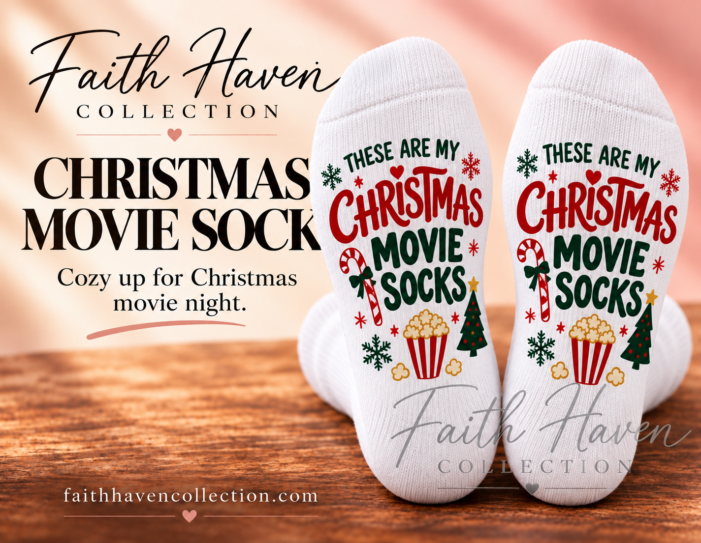 These Are My Christmas Movie Socks