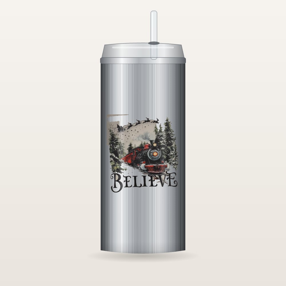 Believe Christmas Train – Koozies & Drinkware