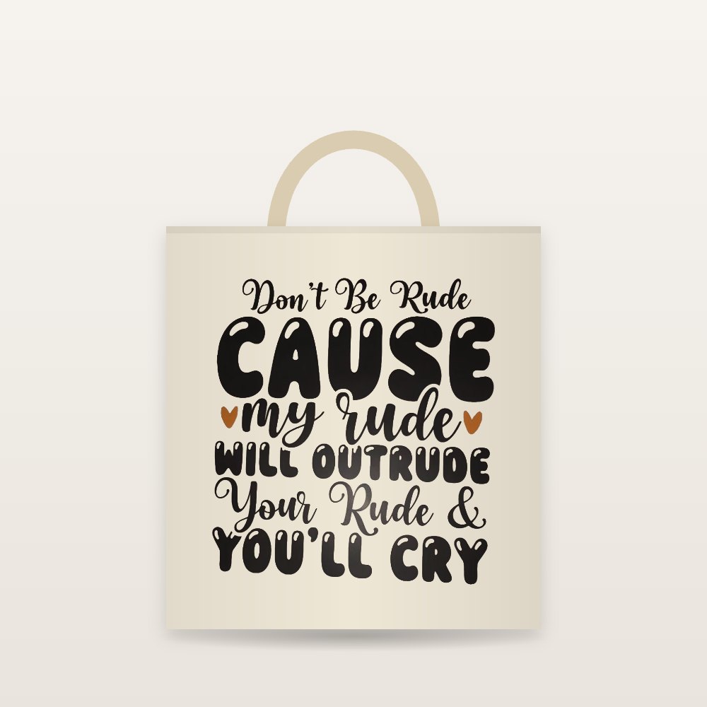 Don't Be Rude 2-Pack Car Coasters