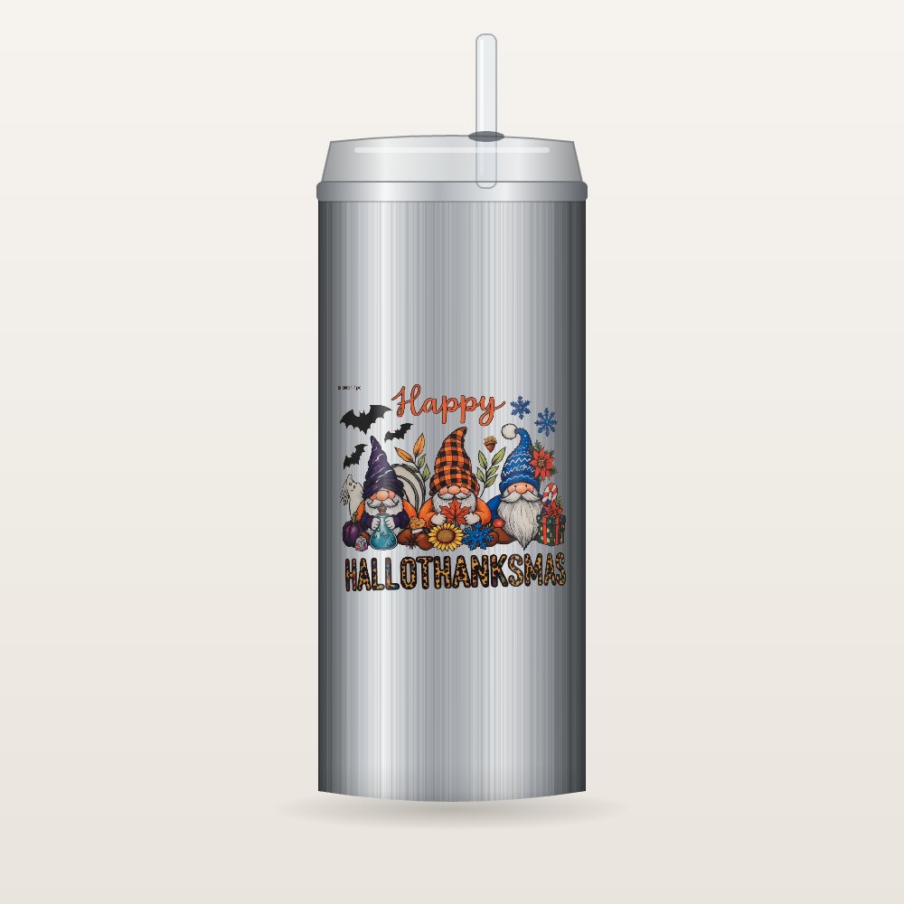 Happy Hallothanksmas Gnomes – Koozies & Drinkware