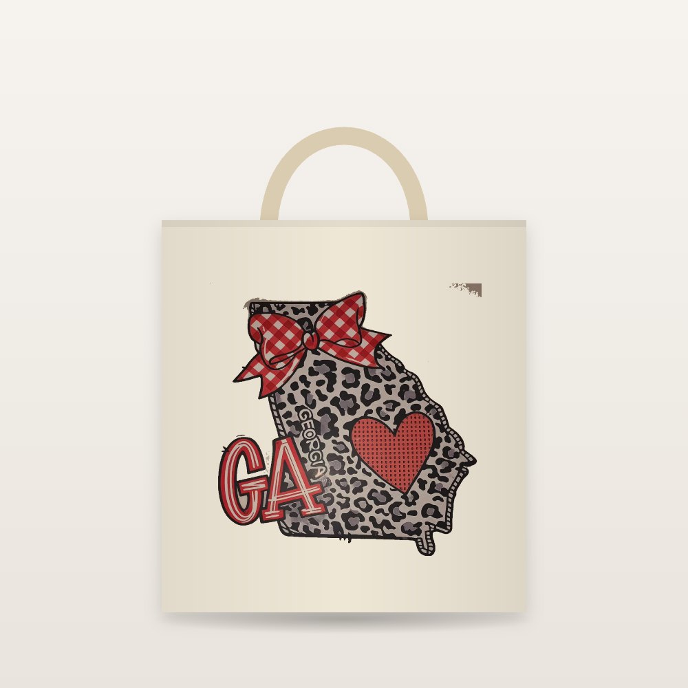 I Love Georgia 2-Pack Car Coasters