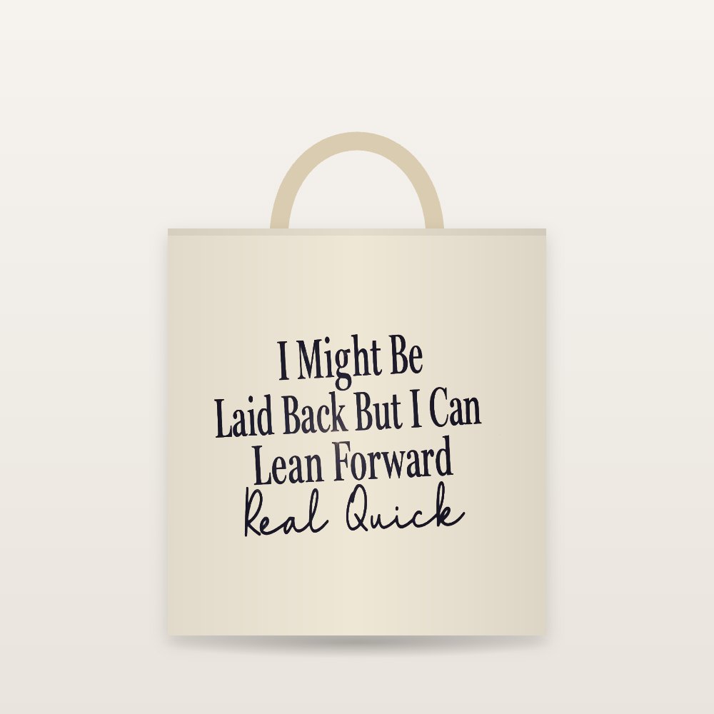 Laid Back But I Can Lean Forward 2-Pack Car Coasters
