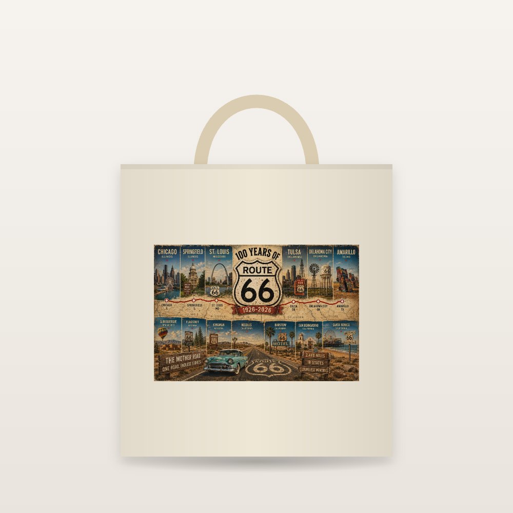 Route 66 Mother Road 2-Pack Car Coasters
