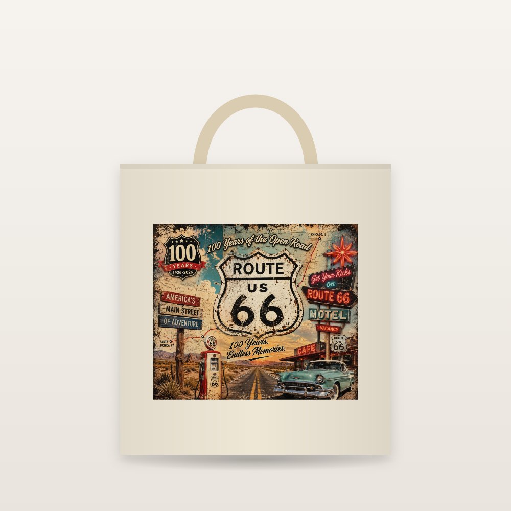 Route 66 Get Your Kicks 2-Pack Car Coasters