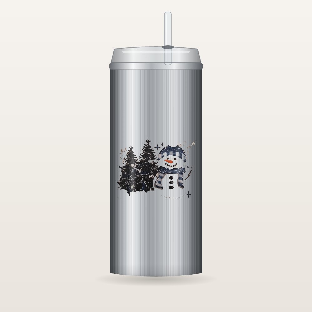 Snowy Pines Snowman – Koozies & Drinkware