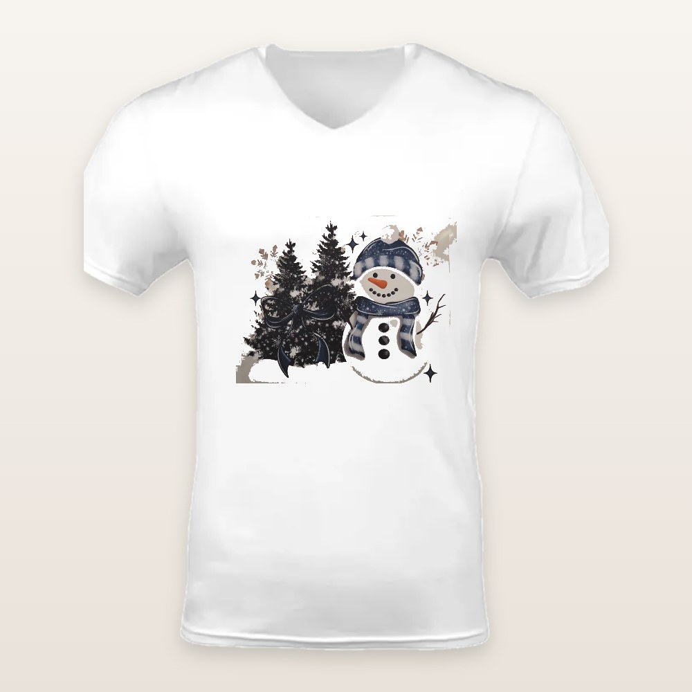 Snowy Pines Snowman – Apparel