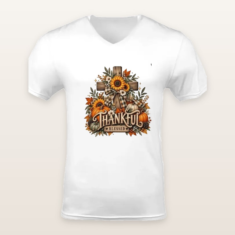 Thankful Blessed Cross – Apparel