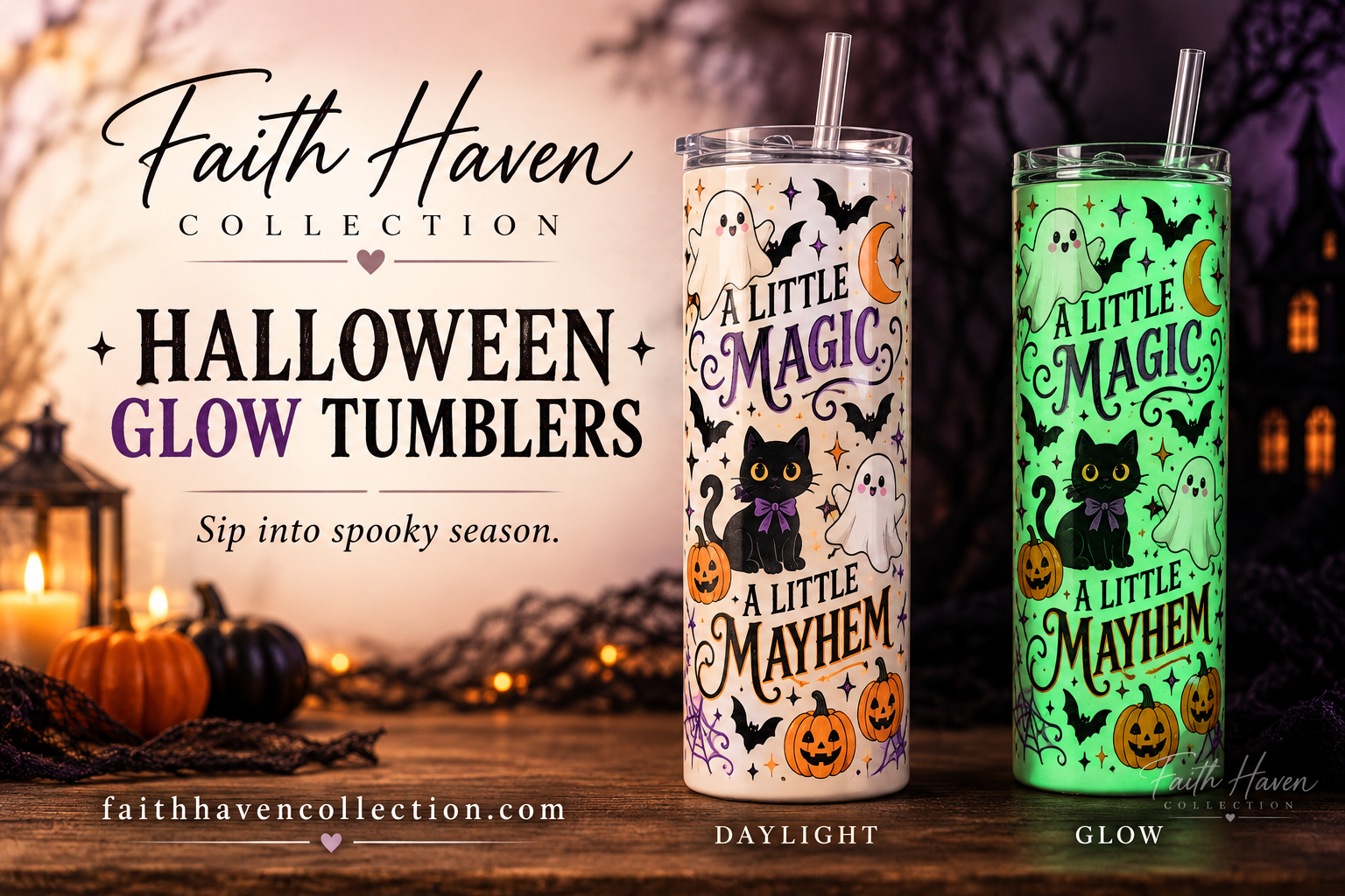 A Little Magic, A Little Mayhem Glow Tumbler
