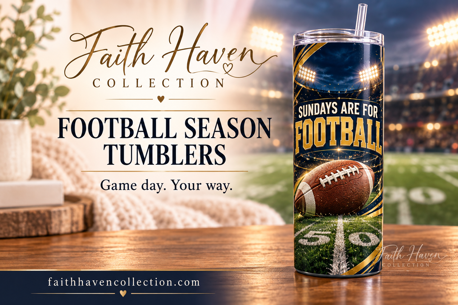 Sundays Are for Football 20 oz Tumbler