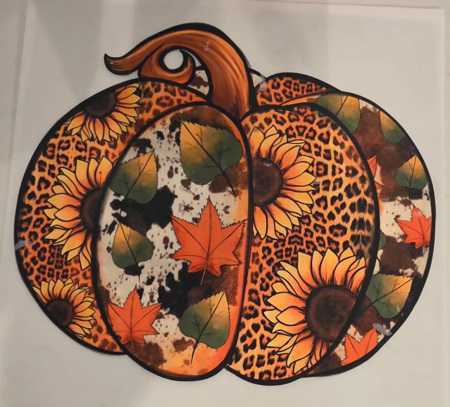 Sunflower Leopard Pumpkin Tumblers